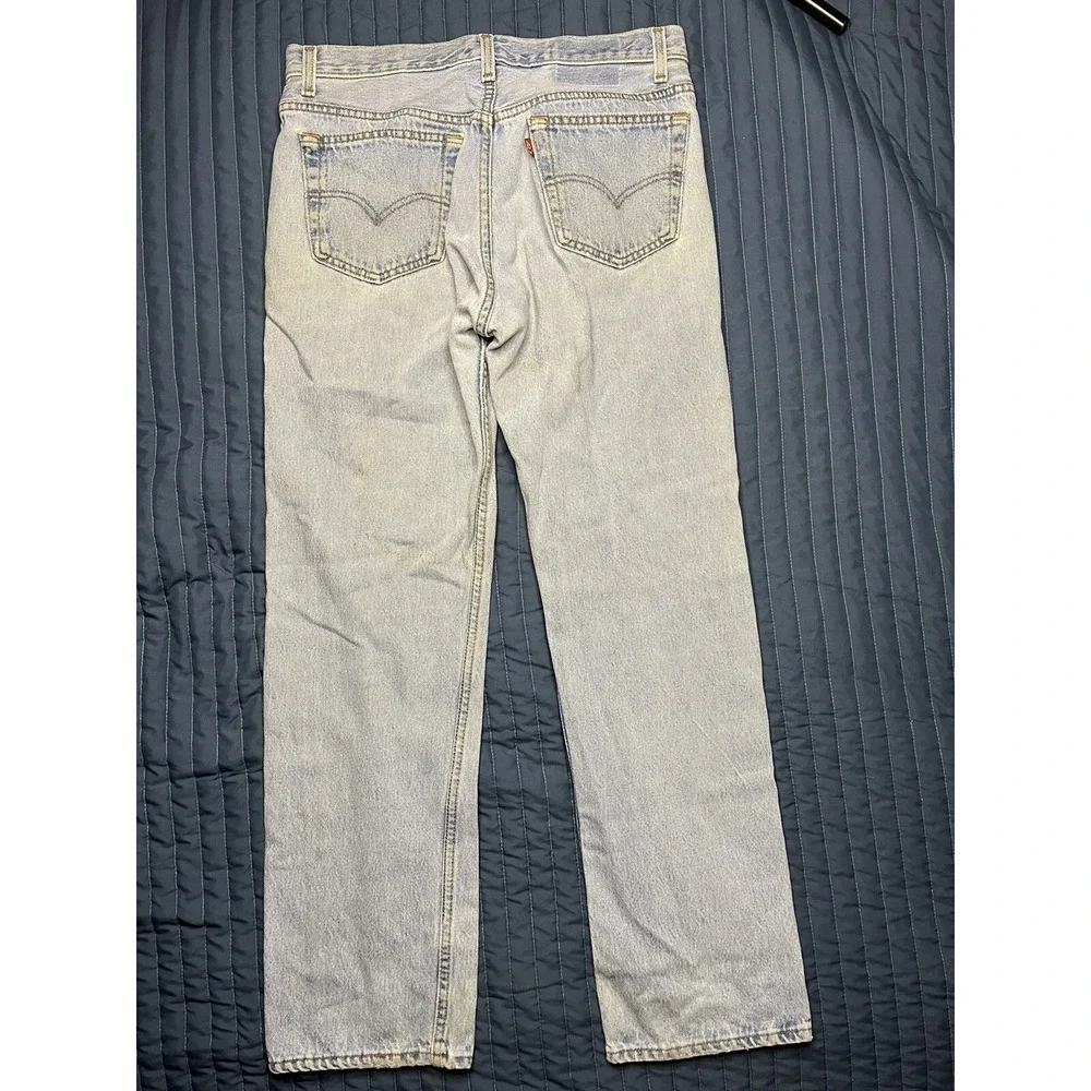 Vintage Levi's 501 Denim Jeans Men's Size 33x30 Blue Button Fly USA Made in 1995 - Picture 5 of 15